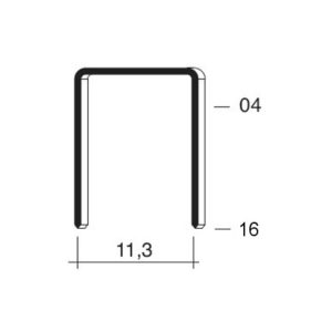 Agrafes Pneum 80 Preto