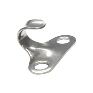 Gancho Fixação Dupla INOX | Acessórios Náuticos | Automóveis Clássicos, Automóvel, Náutica | A CarStuff - Tudo para Estofos e Estofadores é lider nacional no fornecimento de peles, tecidos, napas, lonas, capotas, alcatifas, ferramentas e tudo para estofos em automóveis, clássicos, náutica, ferroviária, aeronáutica e decoração.