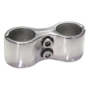Brida 2 Tubos INOX | Acessórios Náuticos | Náutica | A CarStuff - Tudo para Estofos e Estofadores é lider nacional no fornecimento de peles, tecidos, napas, lonas, capotas, alcatifas, ferramentas e tudo para estofos em automóveis, clássicos, náutica, ferroviária, aeronáutica e decoração.