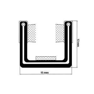 Calha Normal Com Rebordo Cromado | Calhas de Vidro | Automóveis Clássicos, Automóvel, Ferroviária | A CarStuff - Tudo para Estofos e Estofadores é lider nacional no fornecimento de peles, tecidos, napas, lonas, capotas, alcatifas, ferramentas e tudo para estofos em automóveis, clássicos, náutica, ferroviária, aeronáutica e decoração.