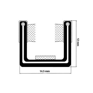 Calha Normal | Calhas de Vidro | Automóveis Clássicos, Automóvel, Ferroviária | A CarStuff - Tudo para Estofos e Estofadores é lider nacional no fornecimento de peles, tecidos, napas, lonas, capotas, alcatifas, ferramentas e tudo para estofos em automóveis, clássicos, náutica, ferroviária, aeronáutica e decoração.