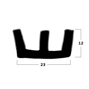 Calha de Vidro Dupla | Calhas de Vidro | Automóveis Clássicos, Automóvel, Ferroviária | A CarStuff - Tudo para Estofos e Estofadores é lider nacional no fornecimento de peles, tecidos, napas, lonas, capotas, alcatifas, ferramentas e tudo para estofos em automóveis, clássicos, náutica, ferroviária, aeronáutica e decoração.