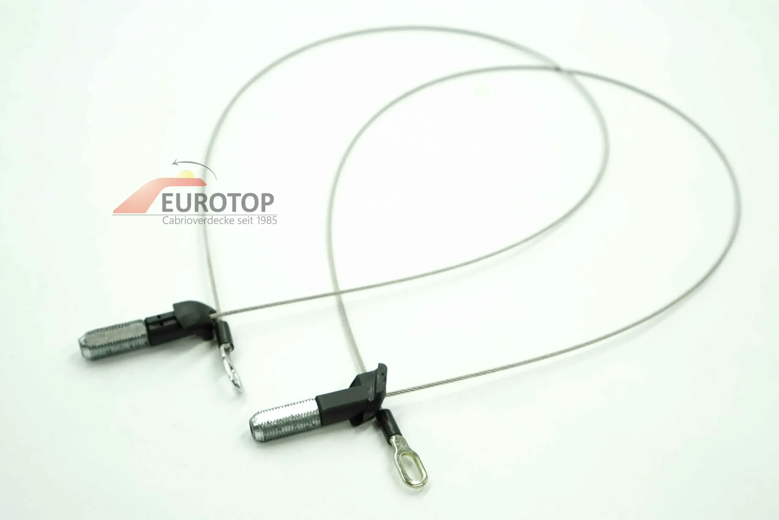 Cabos de tensão laterais (par) acima das janelas laterais para Mercedes 300SL-600SL tipo R129 Cabriolet ano 89-01, peça original de fábrica - Vista 2