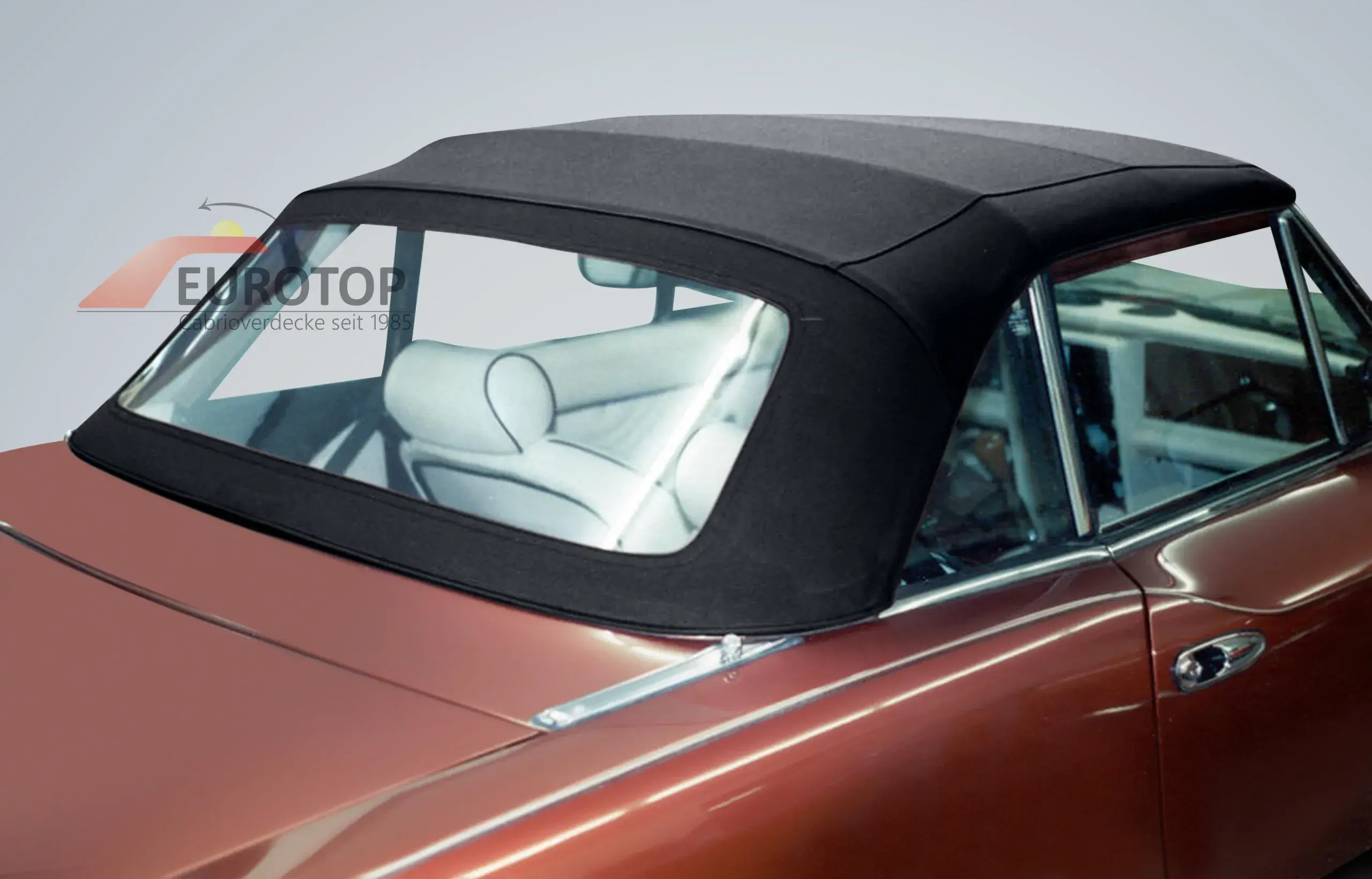 Capota em tecido Sonnenland para Fiat 124 Spider Cabriolet ano 67-85 - Vista 9