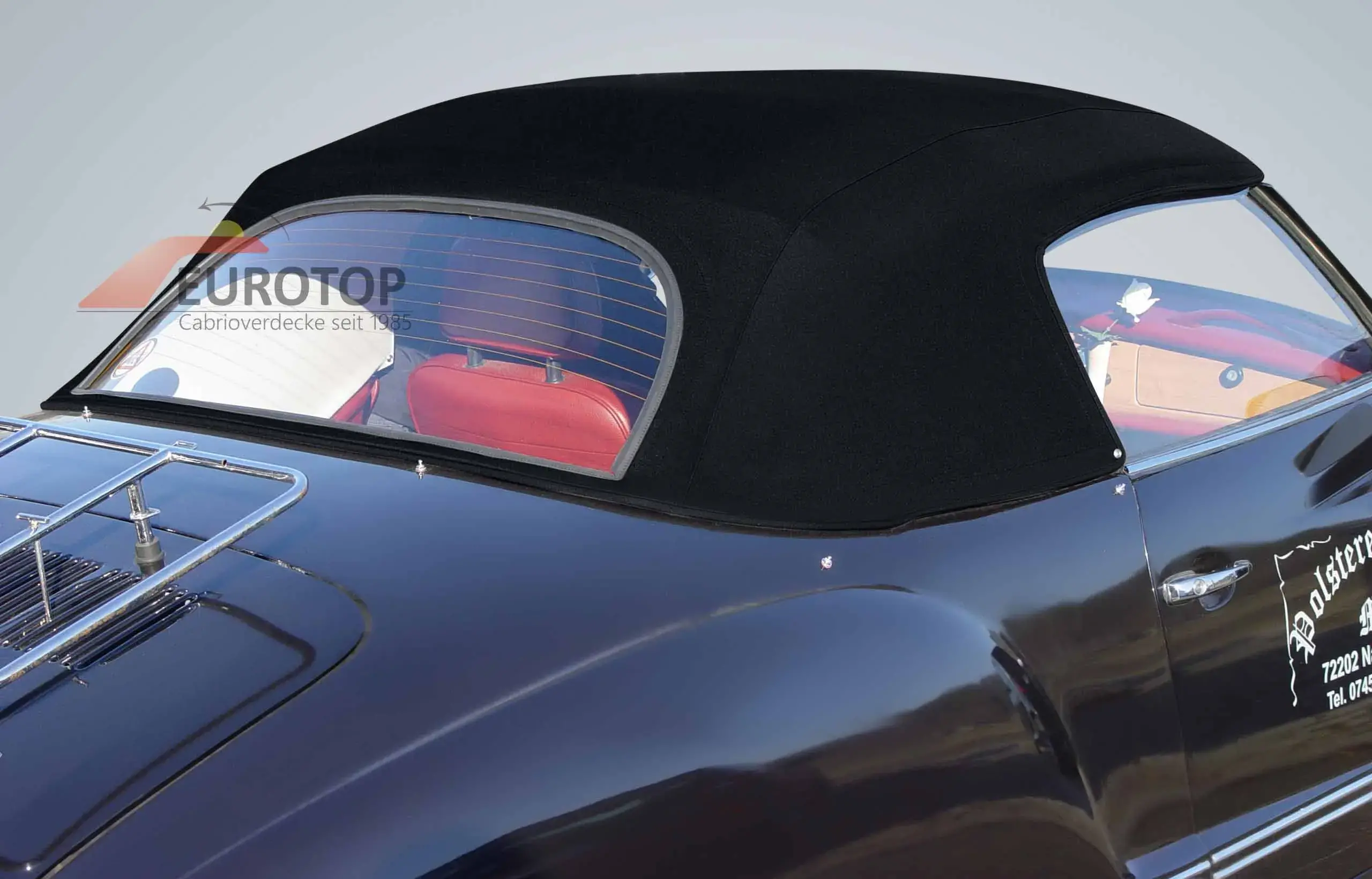 Capota em tecido Sonnenland® para Karmann Ghia Cabriolet ano 70-74 - Vista 6
