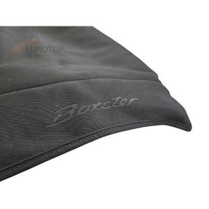 Capota em tecido Sonnenland Porsche 981/982 ano de modelo 13–26, preta, com marca, versão original