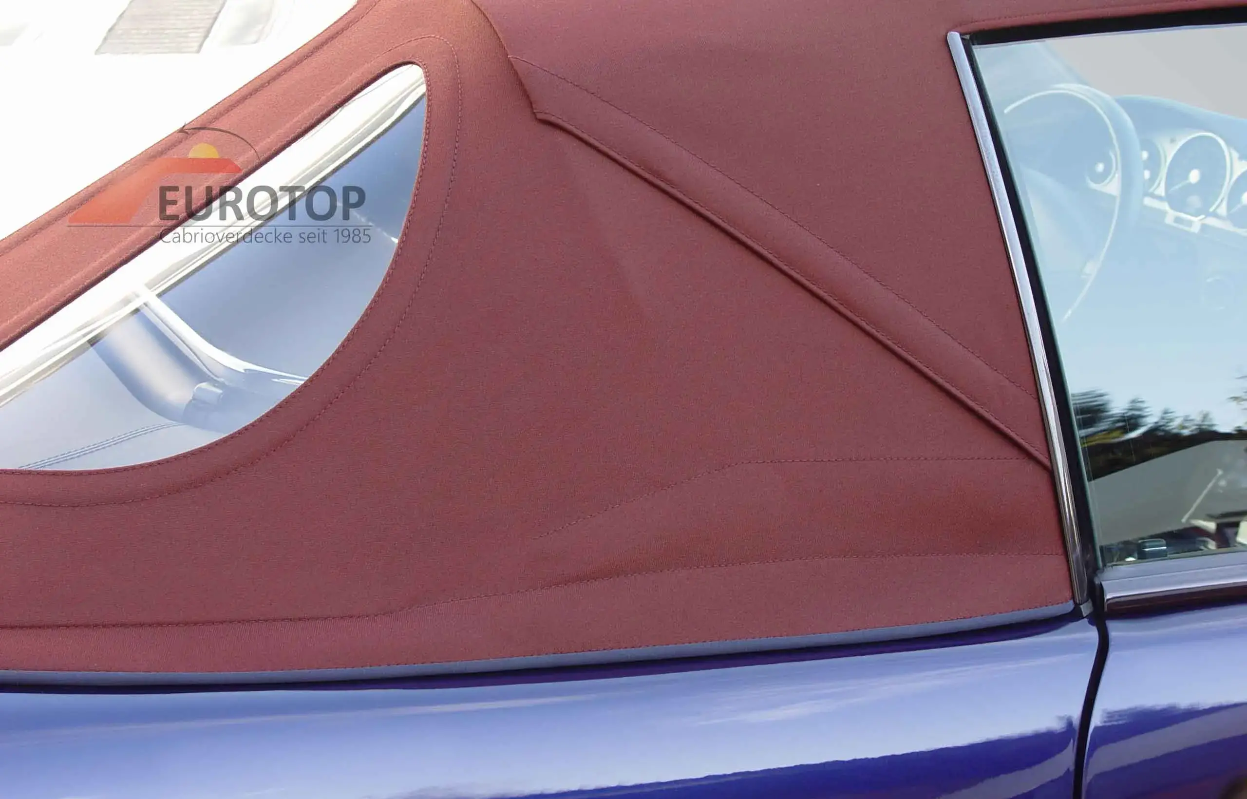 Capota (secção traseira) em tecido Sonnenland para Mercedes 300SL-600SL tipo R129 Cabriolet ano 89-01 - Vista 2