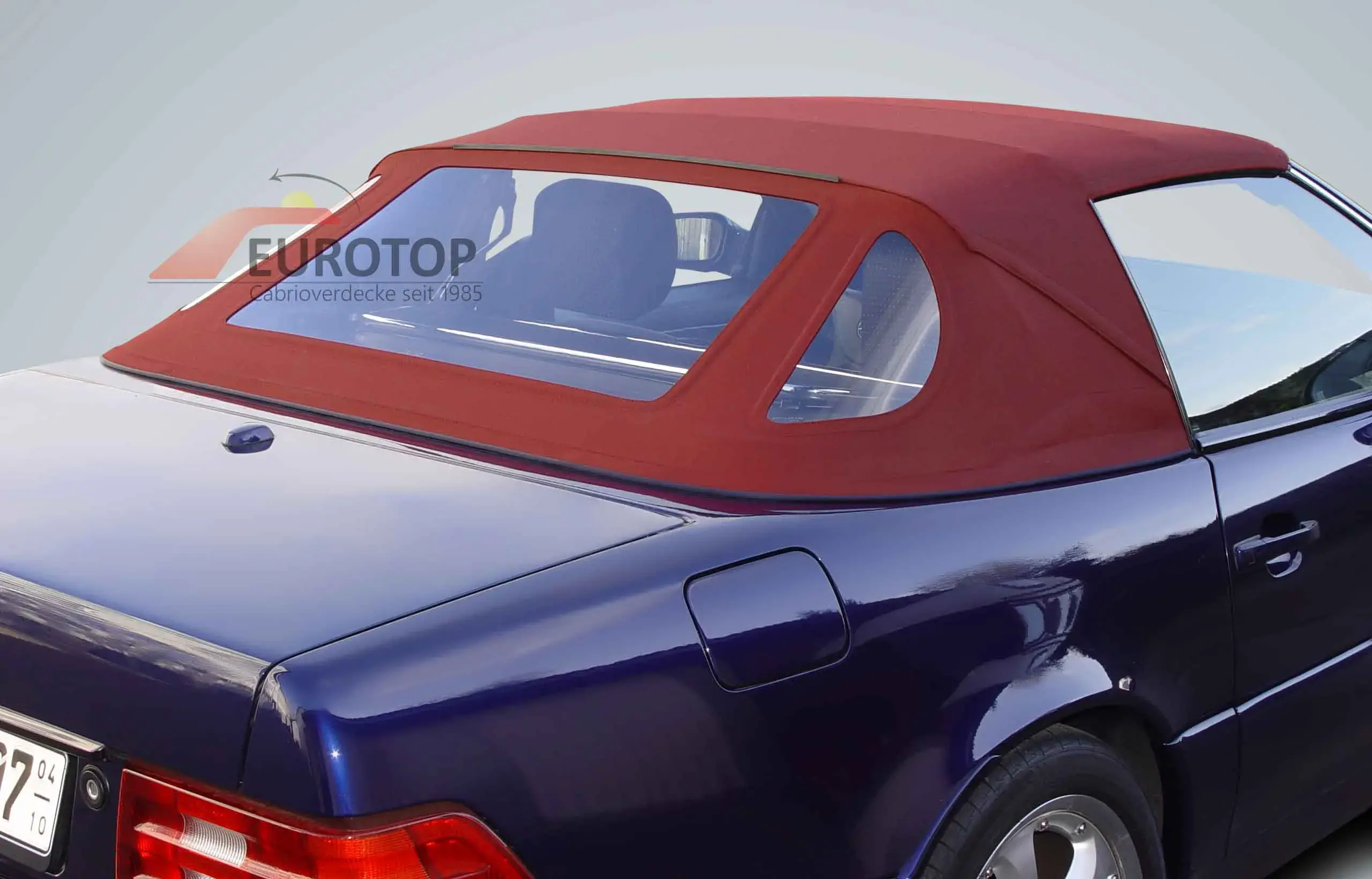 Capota (secção traseira) em tecido Sonnenland para Mercedes 300SL-600SL tipo R129 Cabriolet ano 89-01 - Vista 3