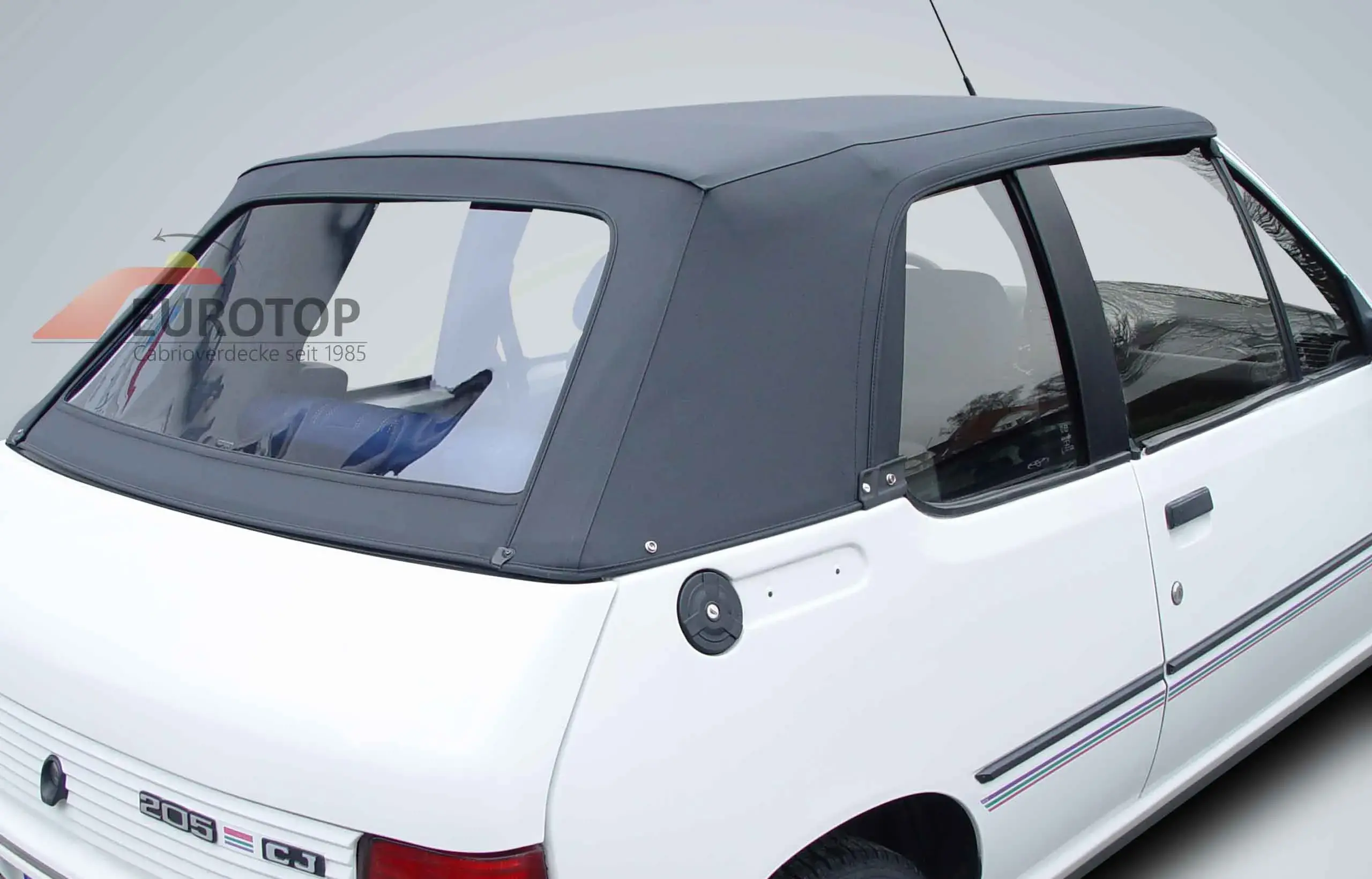 Capota (secção traseira) Sonnenland / Mohair para Peugeot 205 Cabriolet ano 86-94 - Vista 2