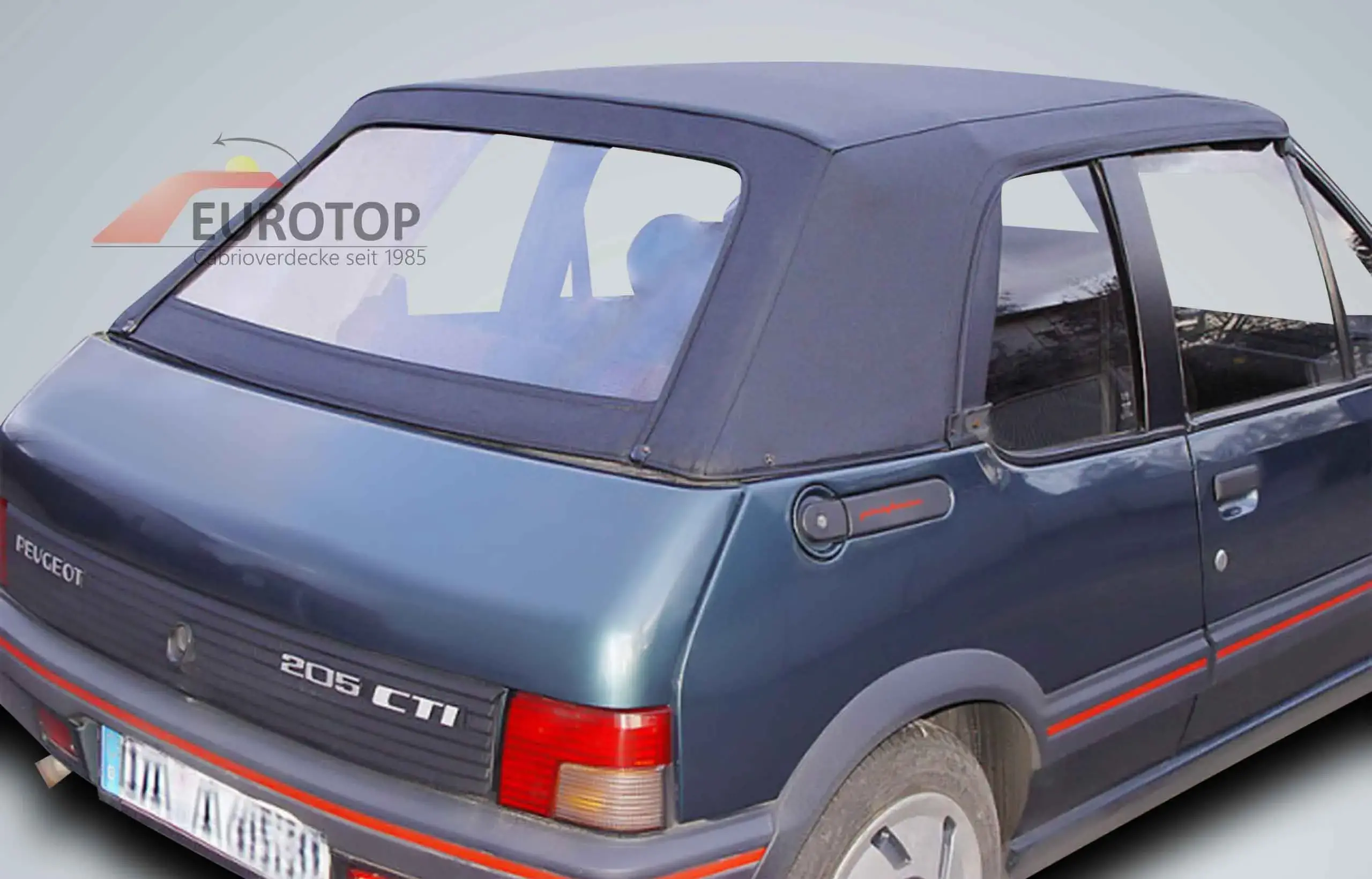 Capota (secção traseira) Sonnenland / Mohair para Peugeot 205 Cabriolet ano 86-94 - Vista 4