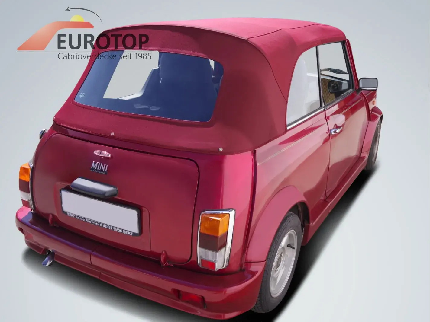 Capota Sonnenland Mohair para Mini Austin Rover (1 óculo traseiro) Cabriolet ano 69-96 - Vista 3