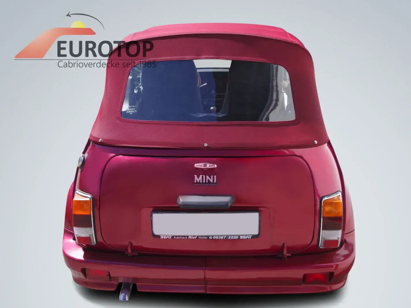 Capota Sonnenland Mohair para Mini Austin Rover (1 óculo traseiro) Cabriolet ano 69-96 - Vista 5