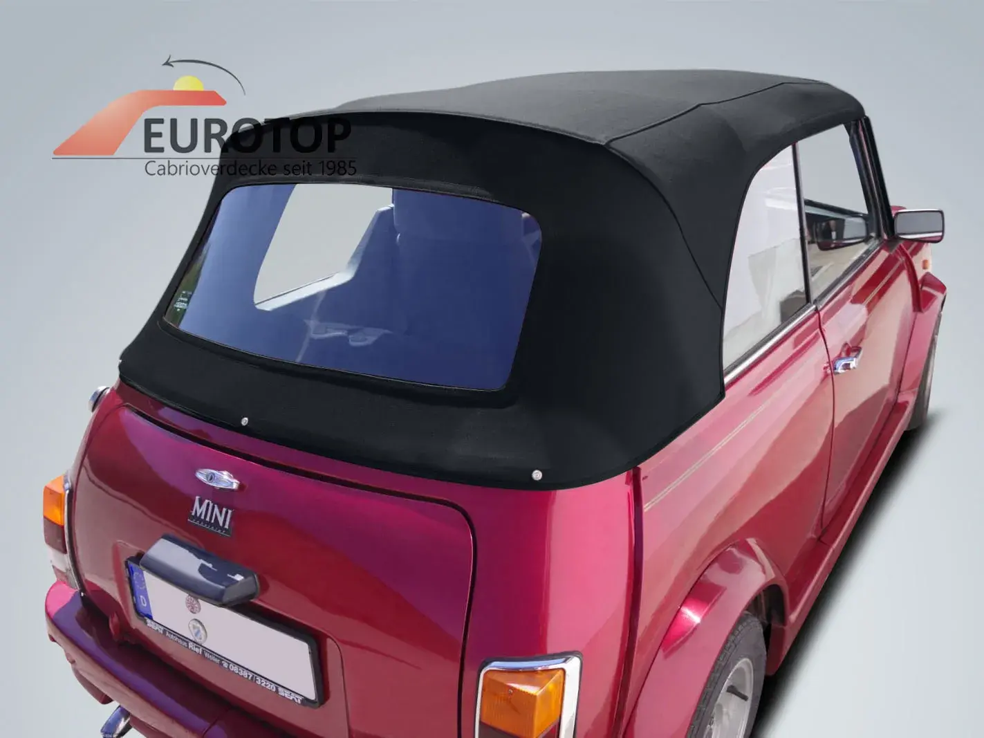Capota Sonnenland Mohair para Mini Austin Rover (1 óculo traseiro) Cabriolet ano 69-96 - Vista 8