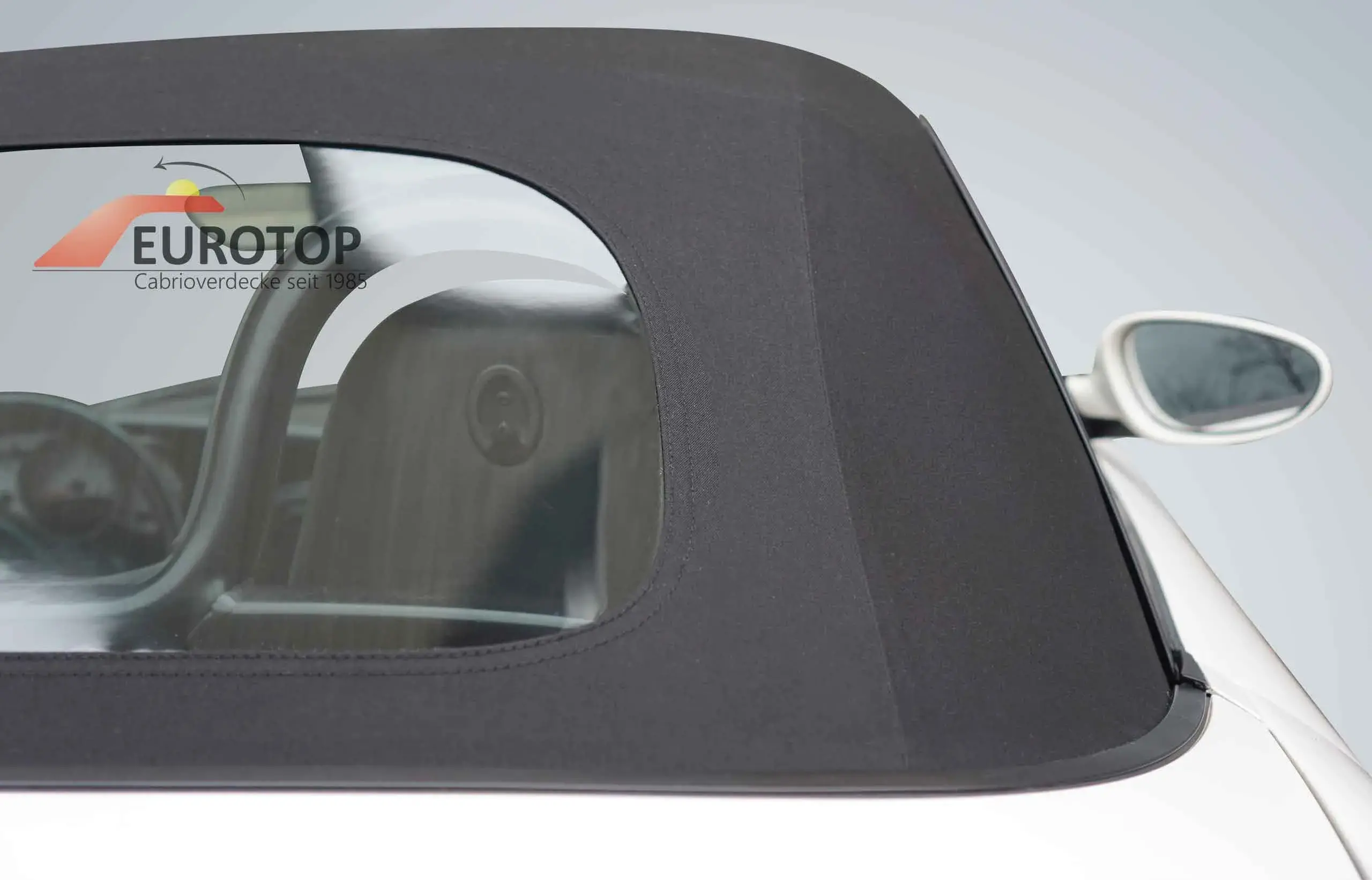Capota Sonnenland Mohair para Porsche Boxster 986 Cabriolet ano 96-02, óculo em PVC - Vista 5