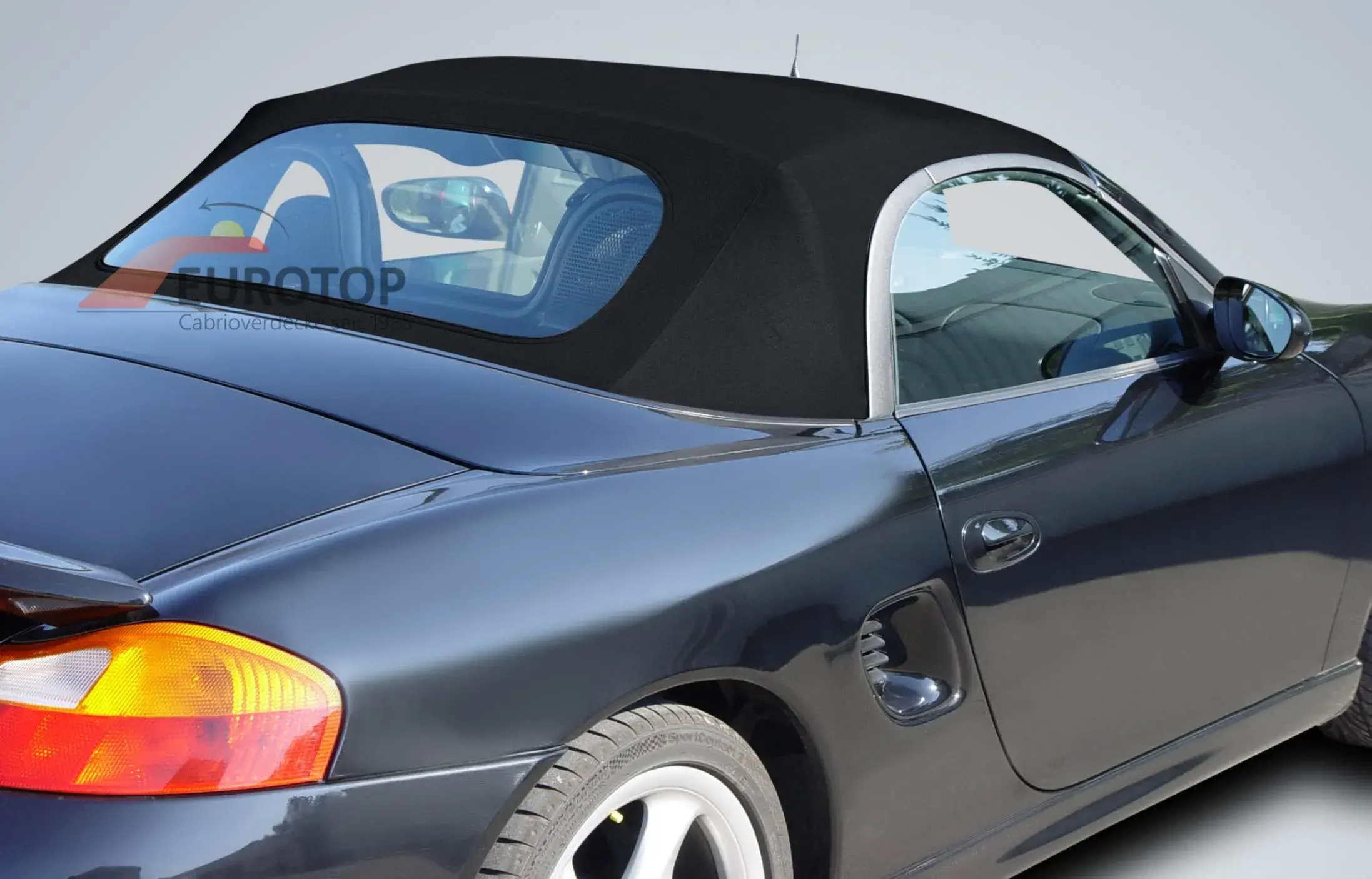 Capota Sonnenland Mohair para Porsche Boxster 986 Cabriolet ano 96-02, óculo em PVC - Vista 7