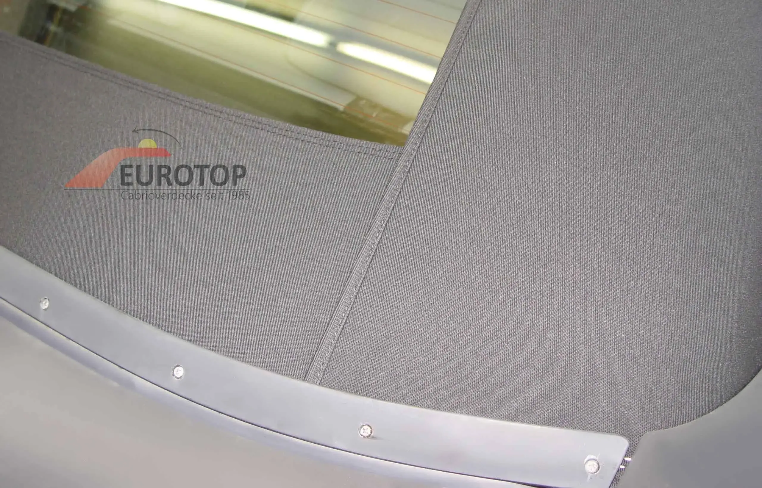 Capota Sonnenland Mohair para Saab 900 ano 87-94, secção do óculo traseiro (vidro) - Vista 1