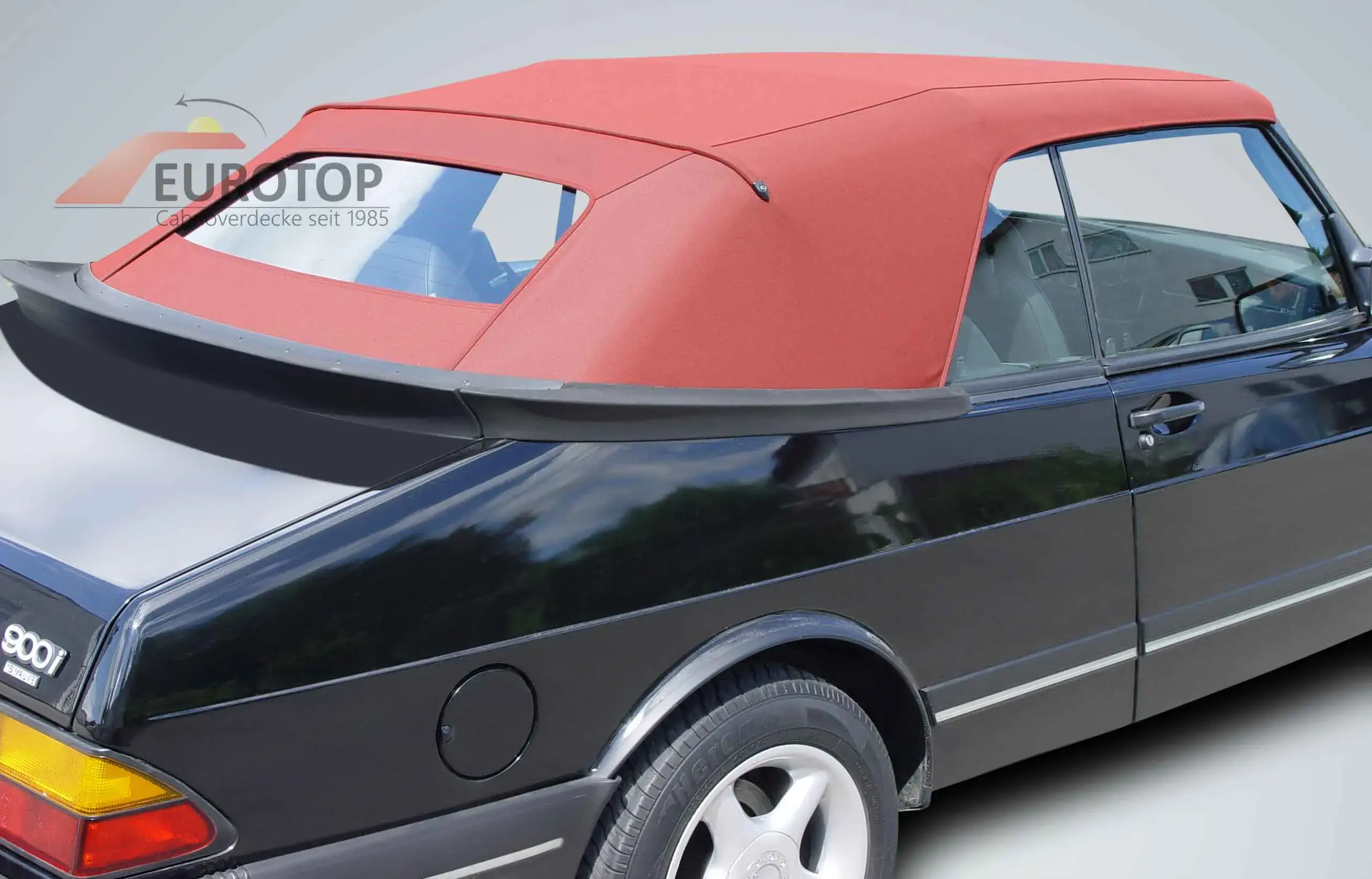 Capota Sonnenland Mohair para Saab 900 ano 87-94, secção do óculo traseiro (vidro) - Vista 3