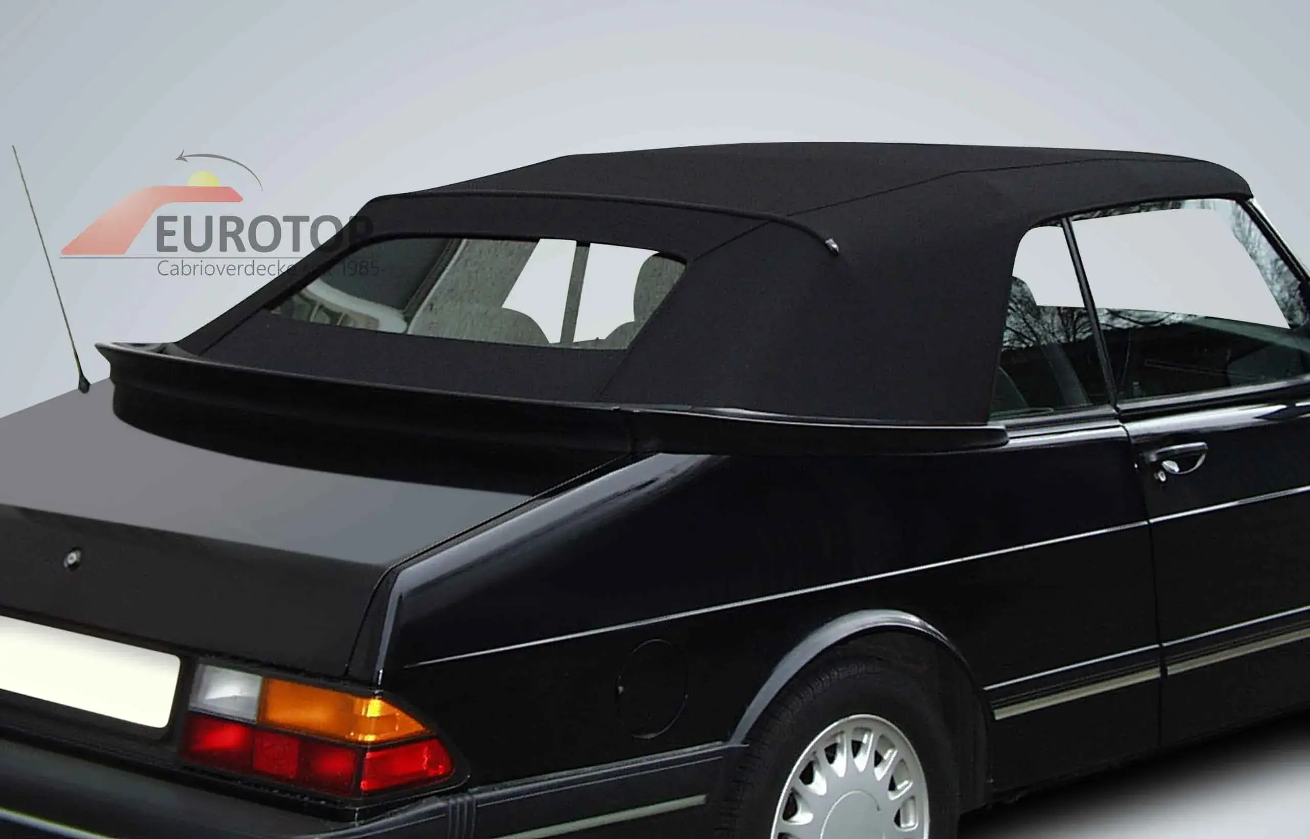 Capota Sonnenland Mohair para Saab 900 ano 87-94, secção do óculo traseiro (vidro) - Vista 4