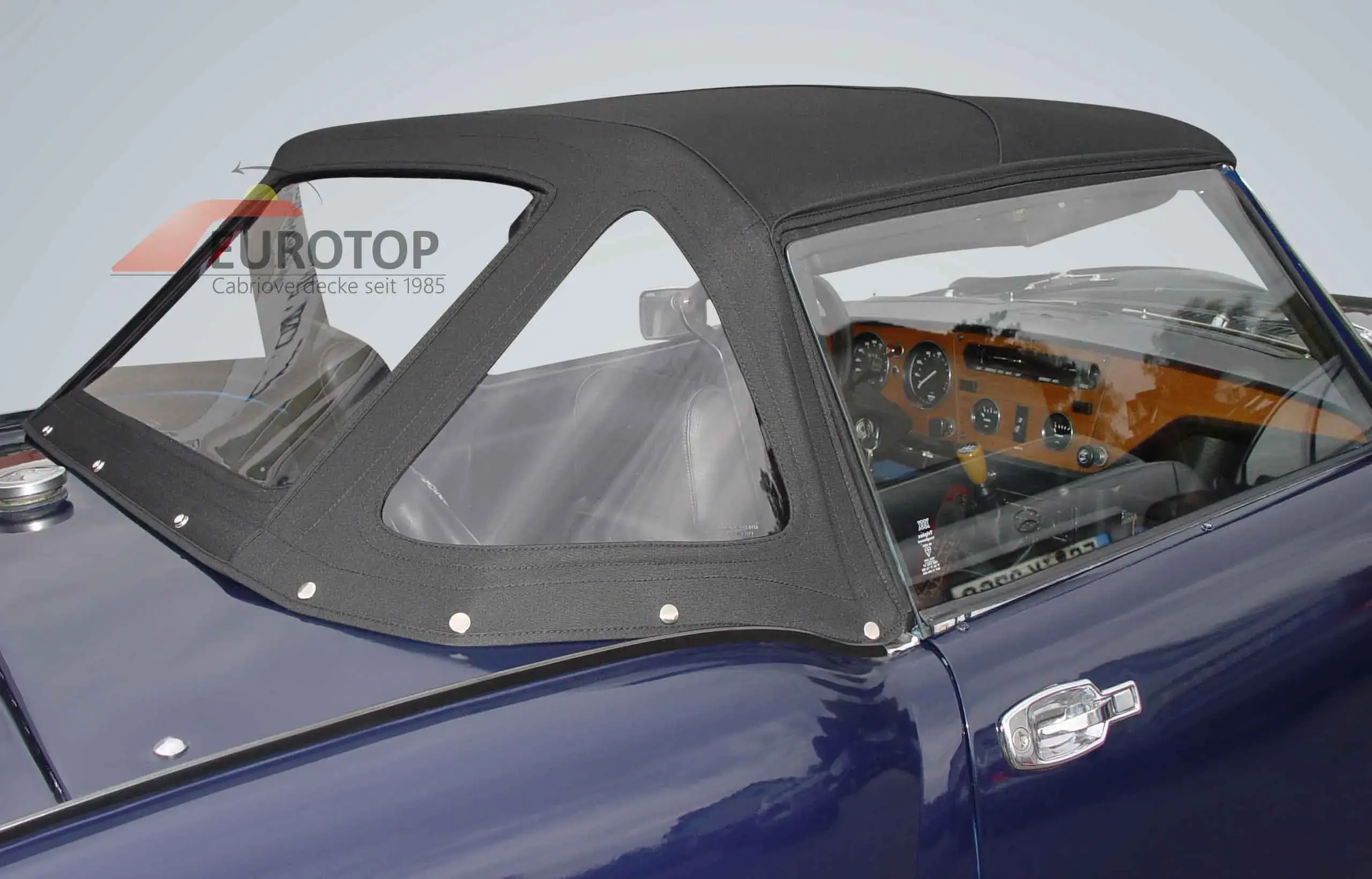 Capota Sonnenland Mohair para Triumph Spitfire Mk 4, 1500 Cabriolet ano 71-81 - Vista 2