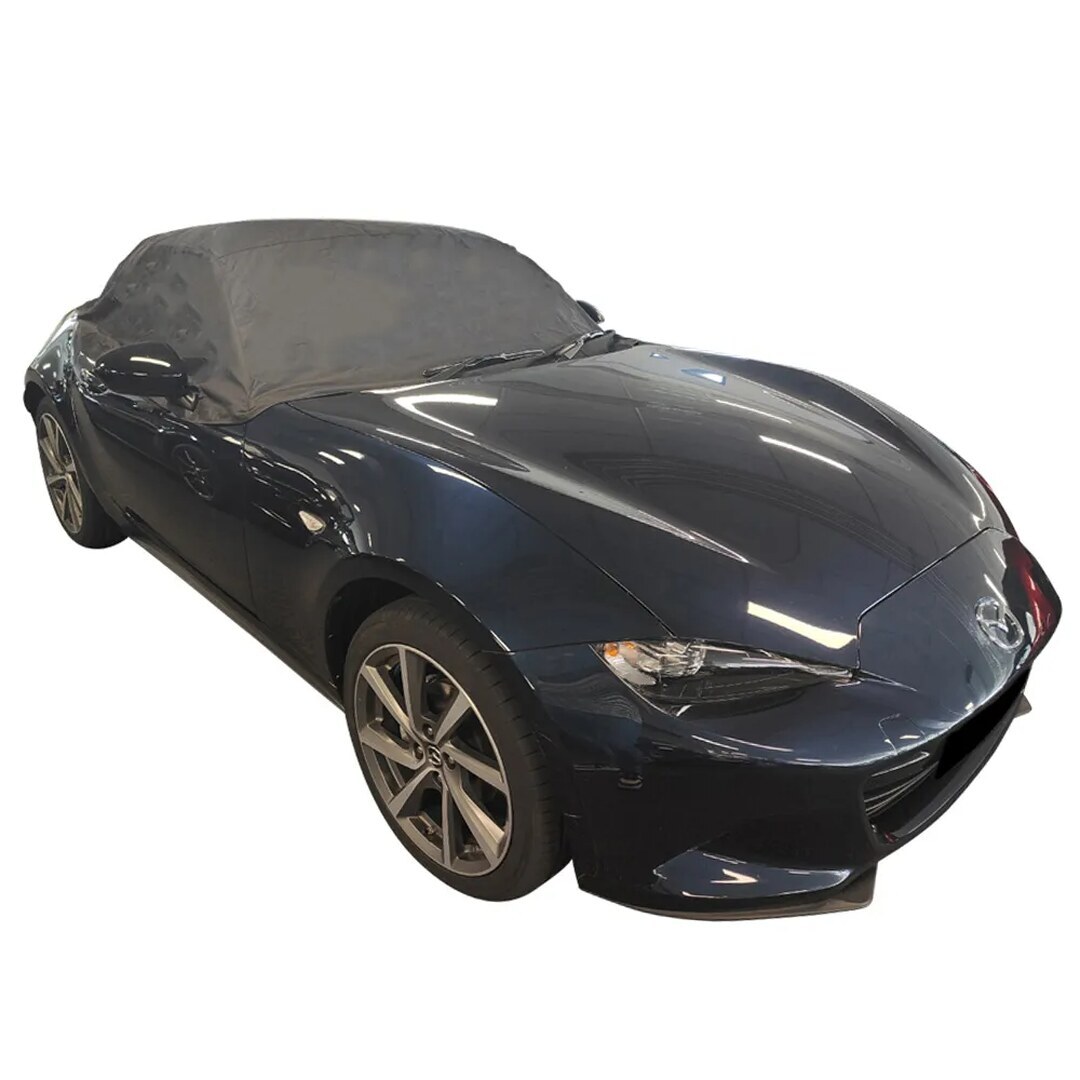 Fiat 124 Spider, ano 16-19 | Meia Capa para Automóvel Outdoor preta