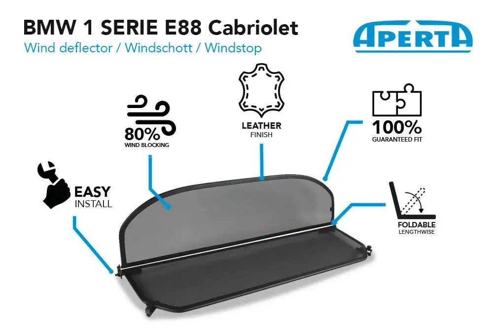 Guarda-vento para BMW 1 E88 ano 08-14 - Vista 4