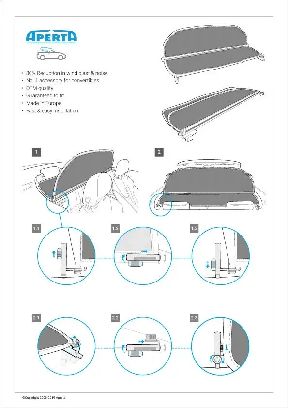 Guarda-vento para BMW 3 Série E93 ano 07-13 - Vista 7