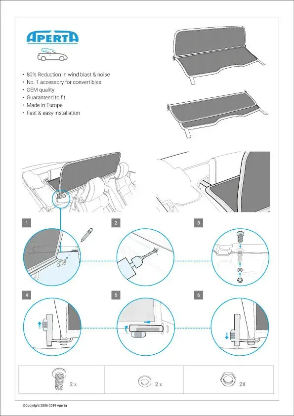 Guarda-vento para Mercedes A124 Classe E ano 91-97 - Vista 3