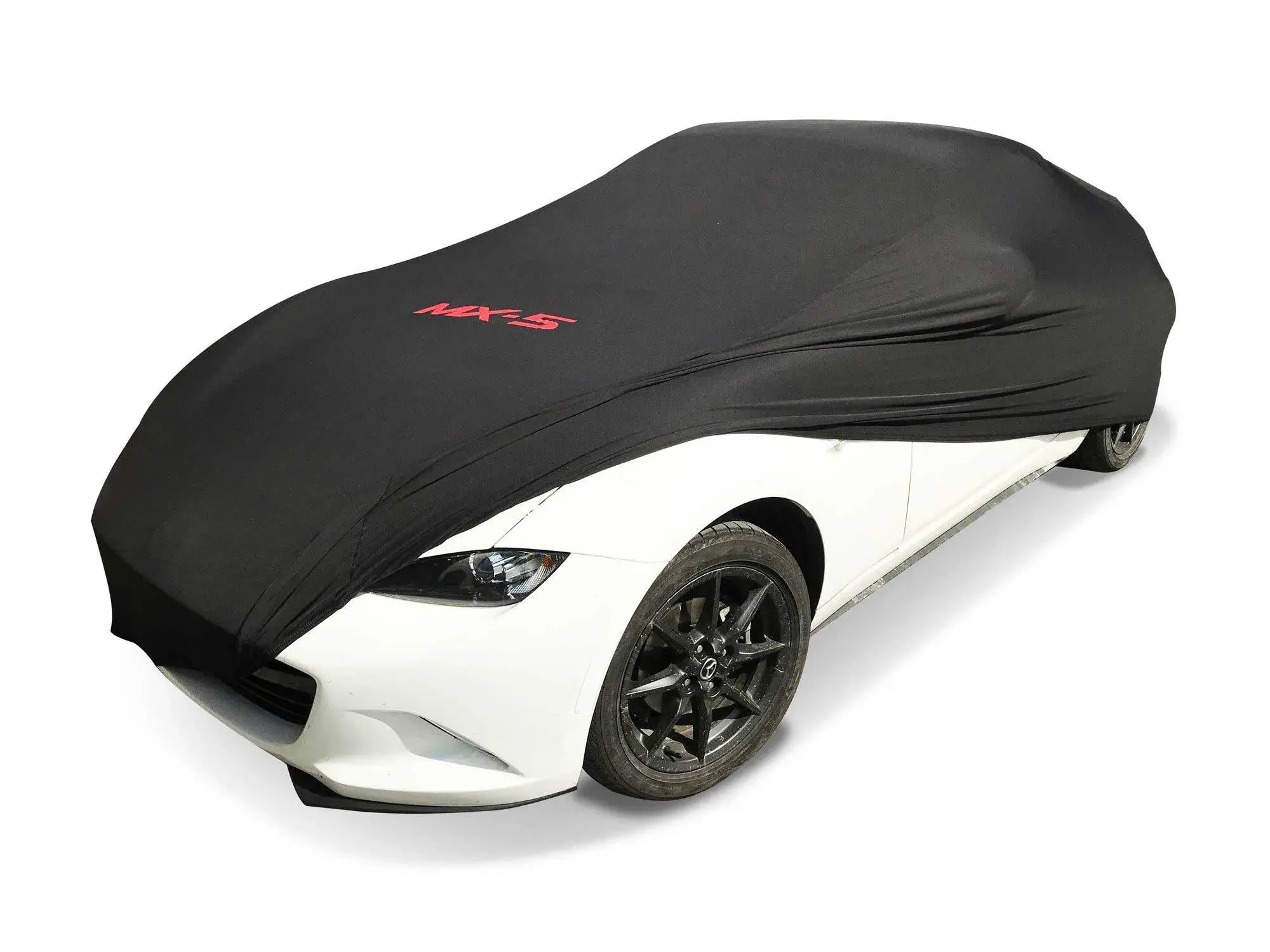 Mazda MX5 RF - ano 17-20 | Capa para automóvel interior preta com emblema Bertone - Vista 1